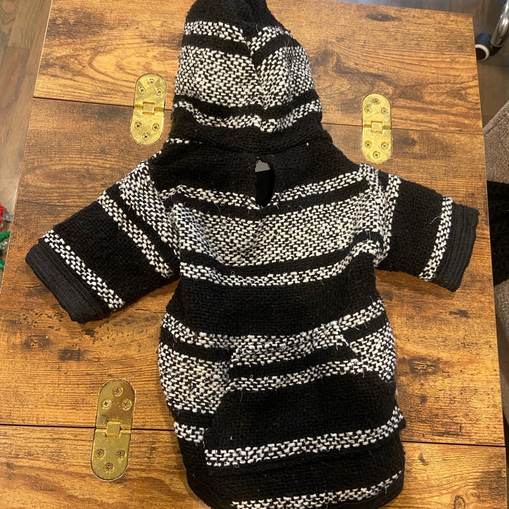 Mexican woven dog sweater